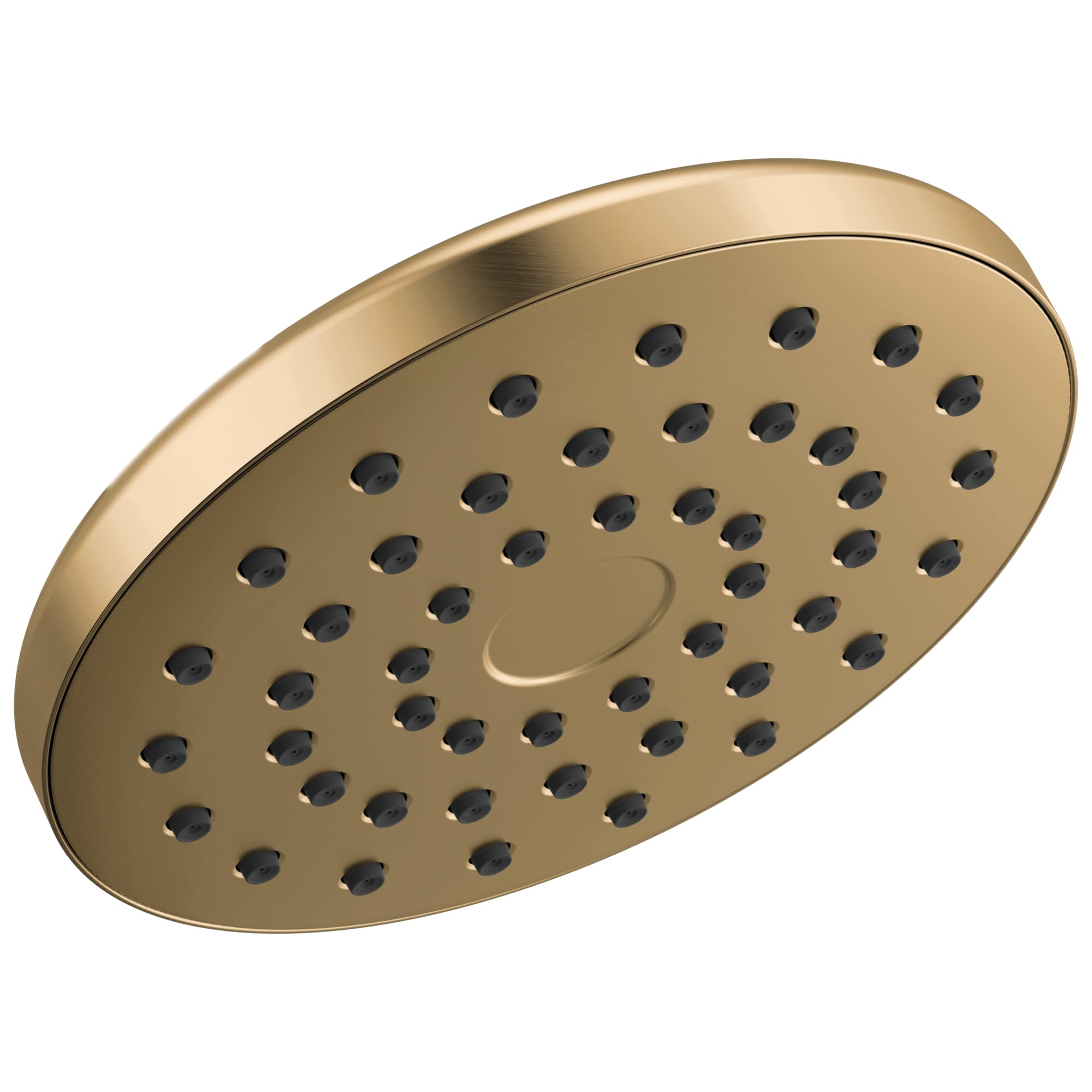 Delta PivotPro Brushed Gold Rain Showerhead, Single Setting 7 Inch